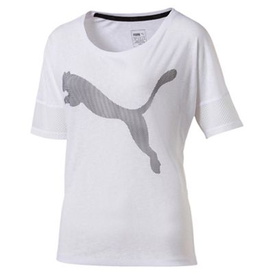 Puma Women's White pink Loose t-shirt